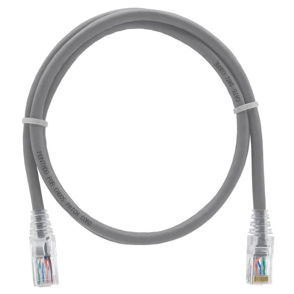 Cabo De Rede Patch Cord Cat6 Cinza 1.5M Nexans Essential