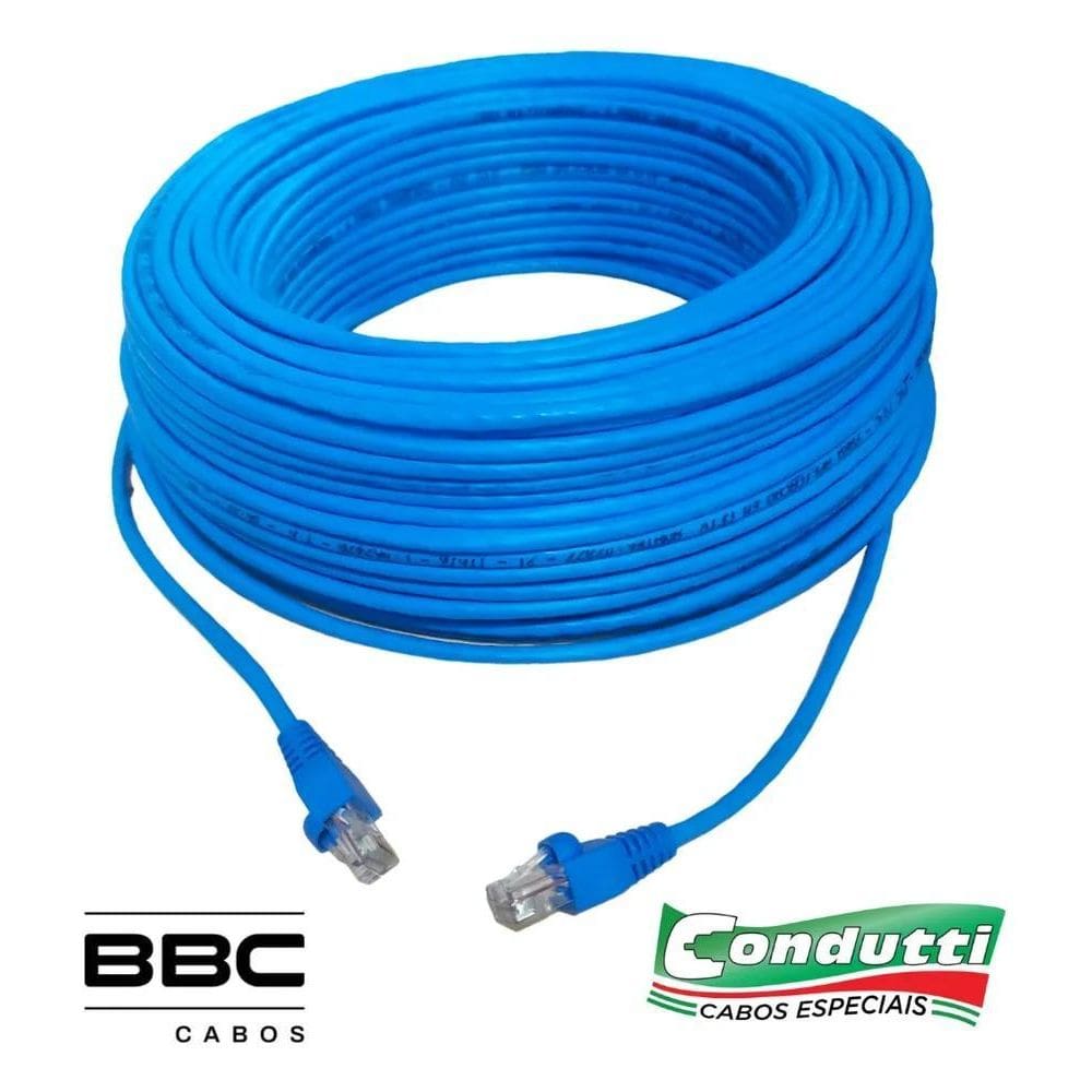 2X Cabo De Rede Azul 50 Metros Montado