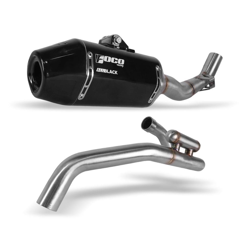 Escapamento Foco Racing Honda Crf 300f Strong F2 All Black