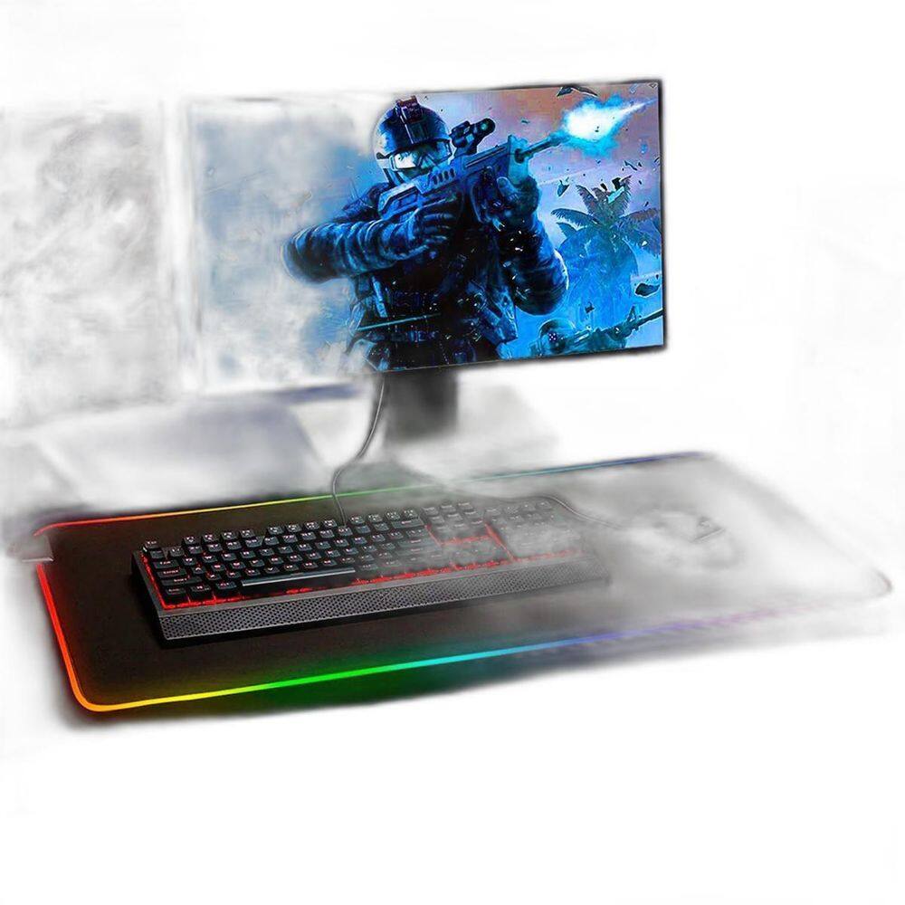 Mousepad Gamer 80X30Cm Rgb 7 Cores Iluminado