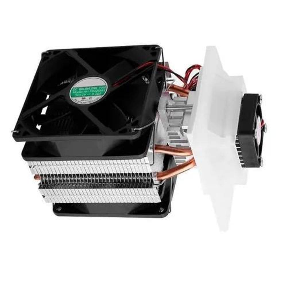 Dissipador Térmico 12V 72W Com Radiador Duplo E Cooler