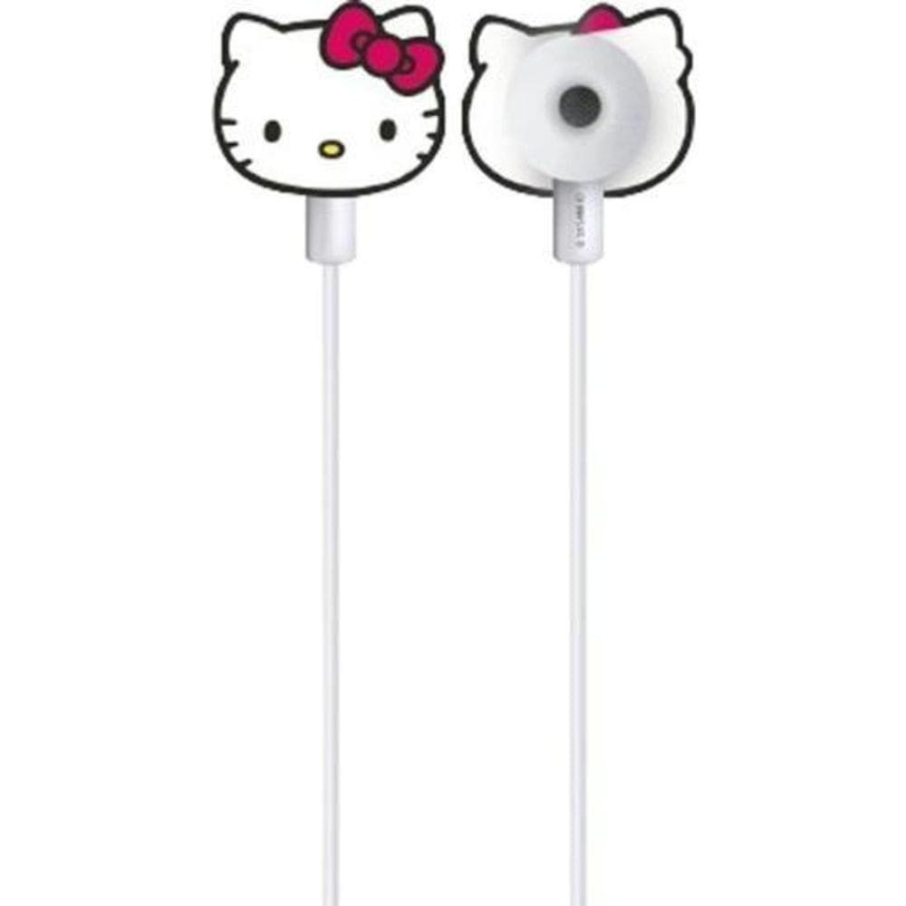Fone De Ouvido Letron Hello Kitty Branco