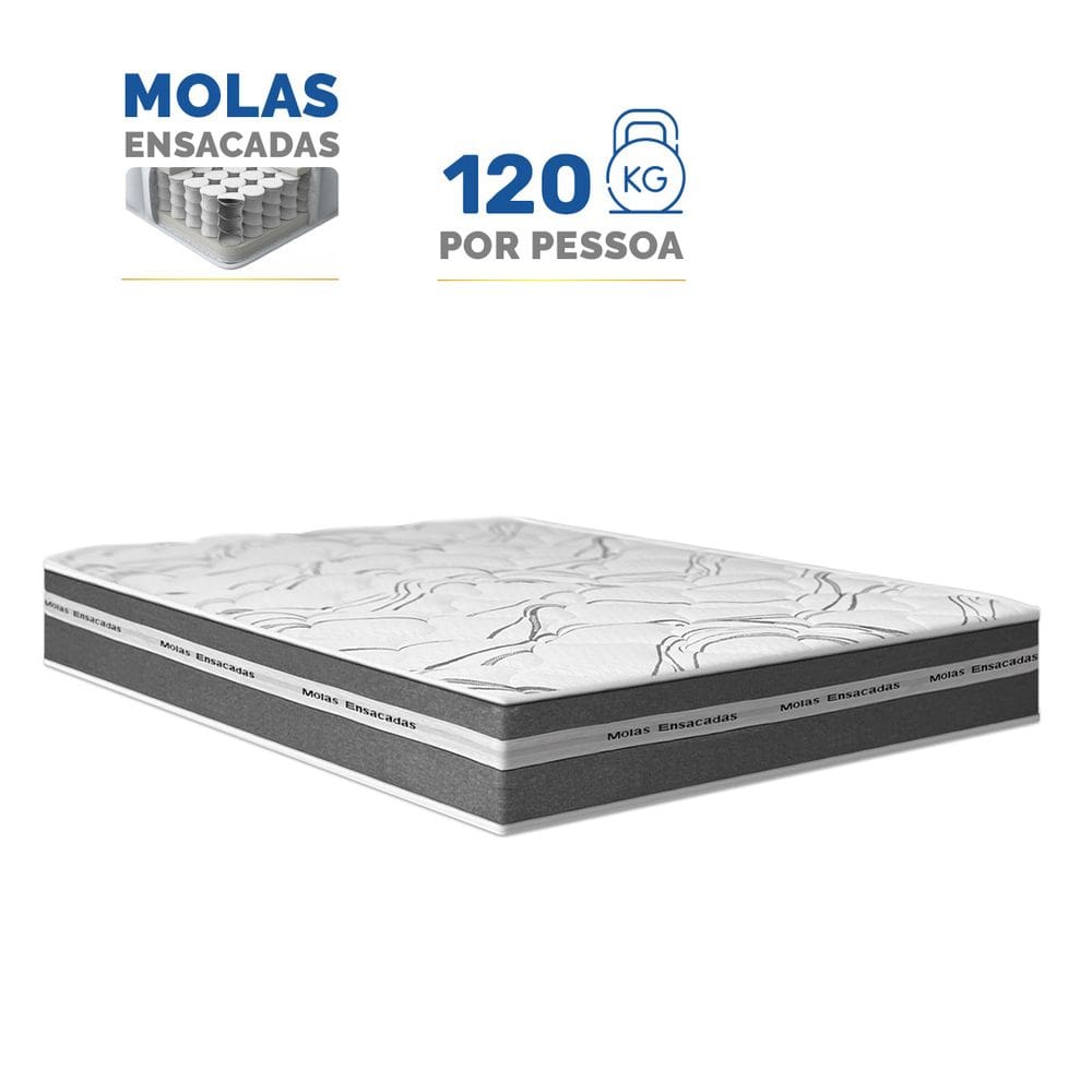 Colchão de Molas Ensacadas Luve Casal 138cm