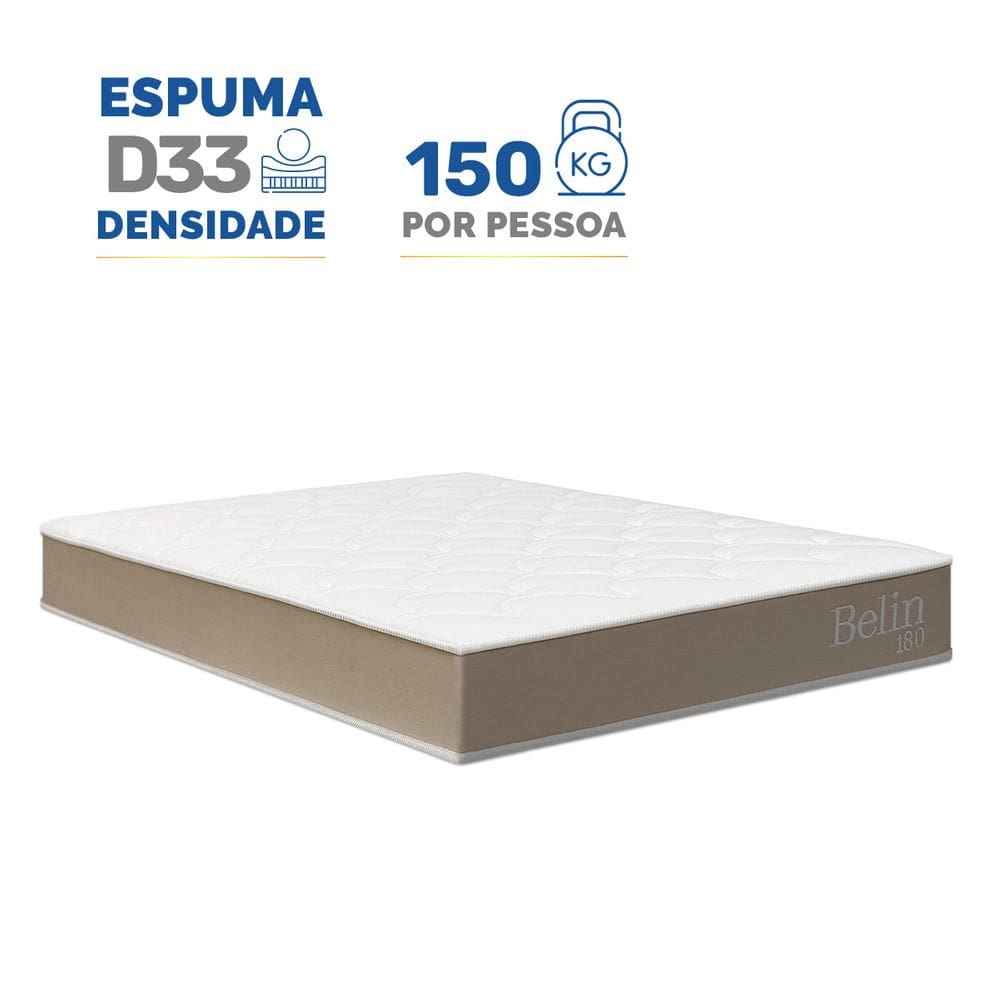 Colchão de Espuma D33 Double Face Belin Casal 138cm