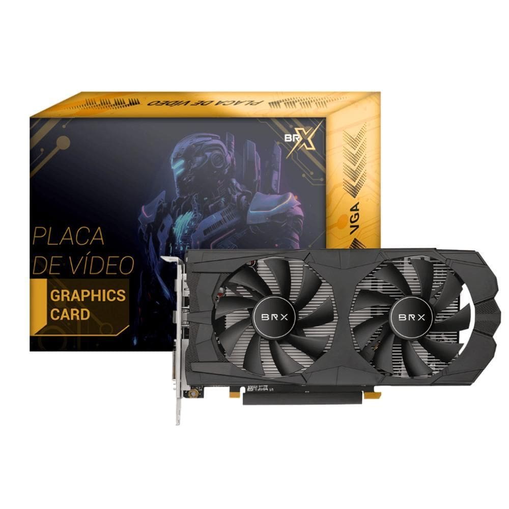 Placa De Vídeo Brx Amd Radeon Rx 580 16Gb 256 Bits Gddr5