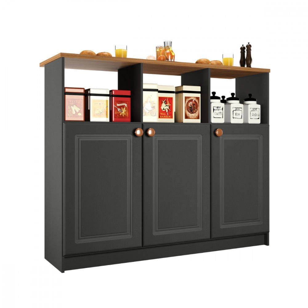 Bancada Balcão com 3 Portas 1,20m Indekes