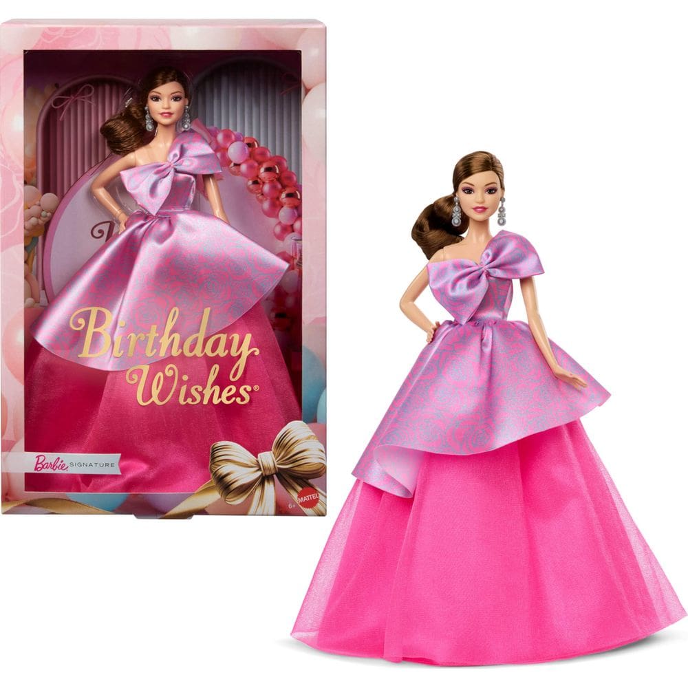 Boneca moderna Barbie Signature Birthday Wishes Satiny Dress