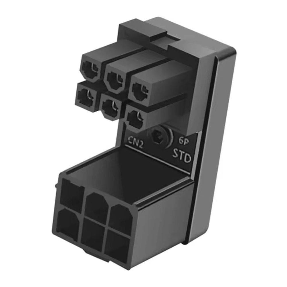 Adaptador 180 Graus Energia Placa De Video Gpu 6 Pinos