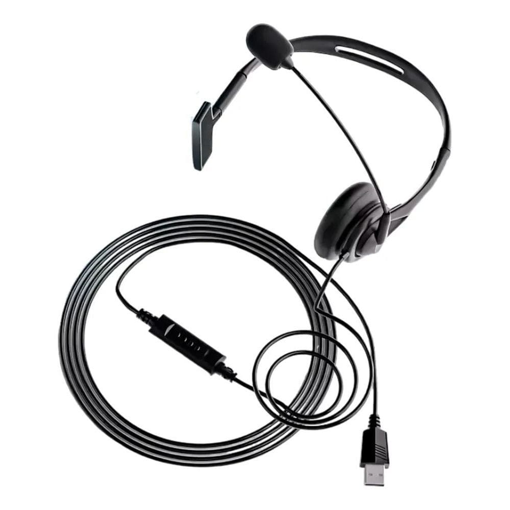 2X Fone Headset Com Microfone Home Office Call Center Usb