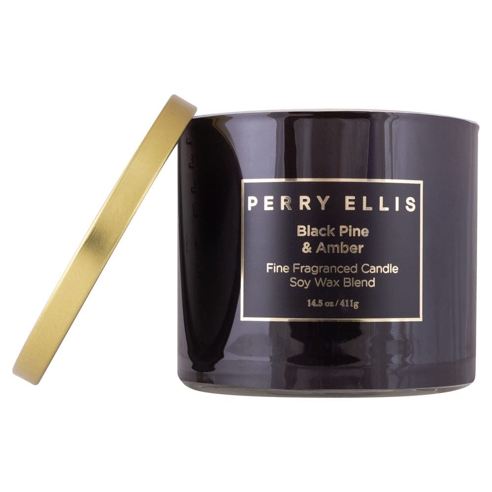 Vela perfumada Perry Ellis Black Pine + Amber Soy Luxury