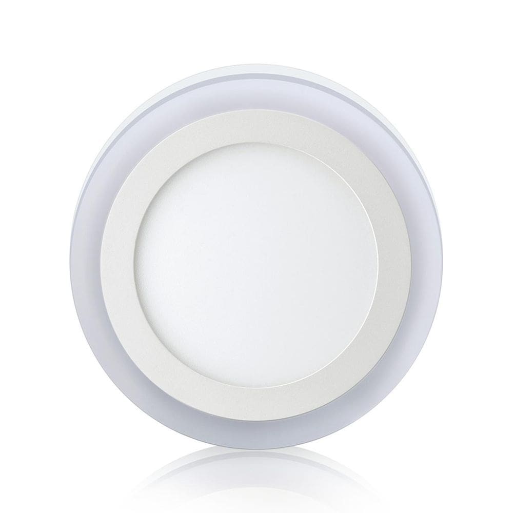 Painel Led Elgin Redondo De Sobrepor 12+6W Dual Color 3 Em 1