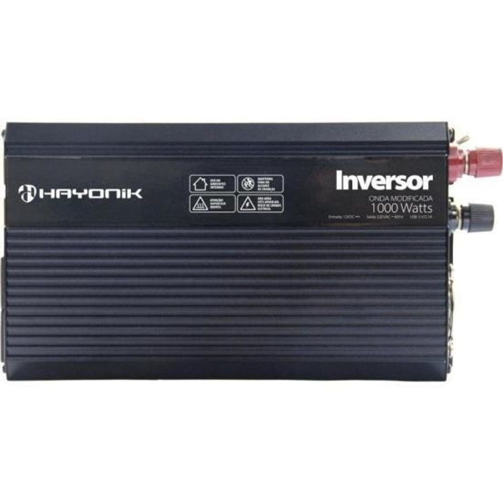 Inversor Onda Modificada Hayonik Msw Pw 1000W 12V/220V Usb