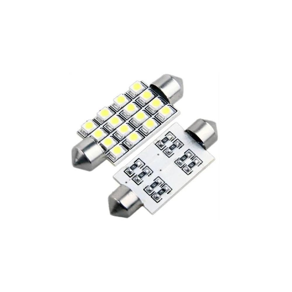 Kit 5 Lâmpadas Torpedo 16 Leds 41Mm