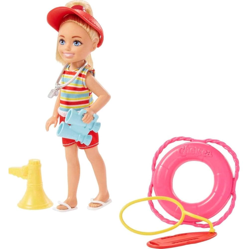 Boneca Mini Barbie Chelsea 14 Cm Can Be Profissões Salva-vidas