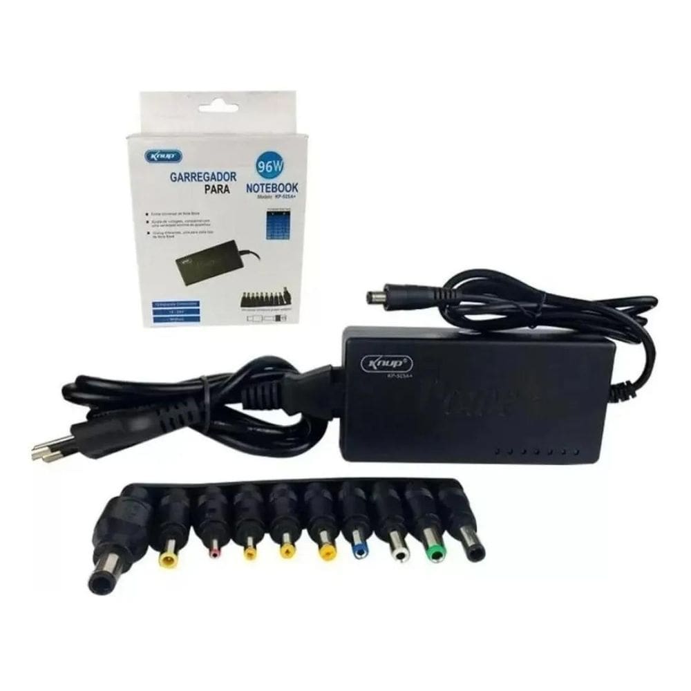 Adaptador Notebook Universal 120W Multi Uso Com 9 Conectores