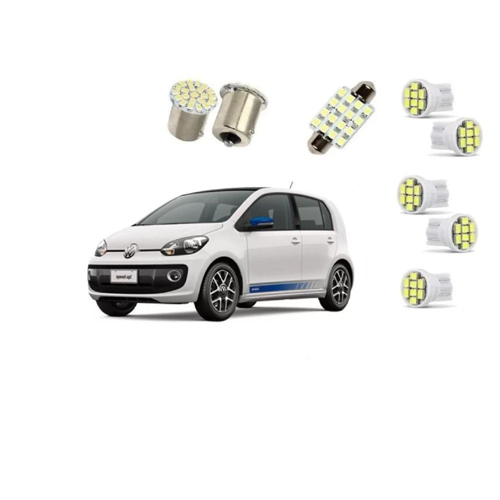 Kit Lâmpadas LED Volkswagen Up TSI Super Branco - Blue Lion