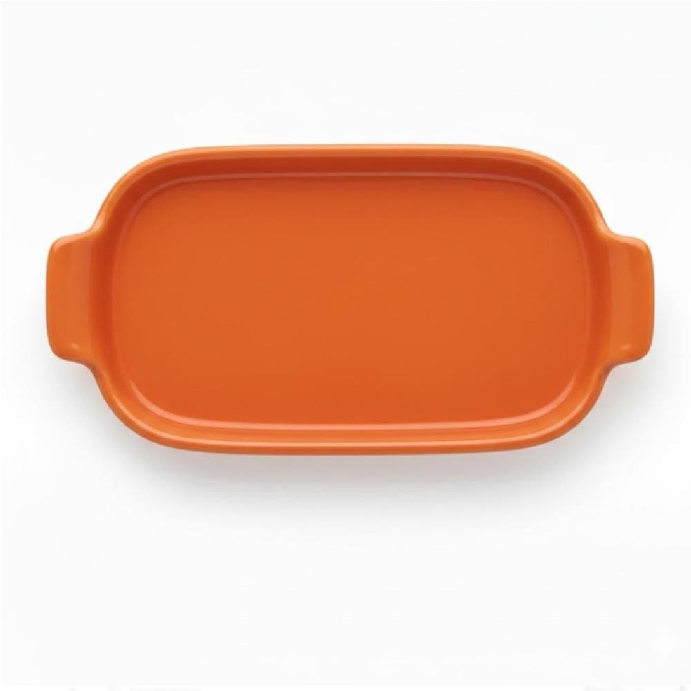 Bandeja P Linha Assar E Servir Laranja 20 cm Porcelana