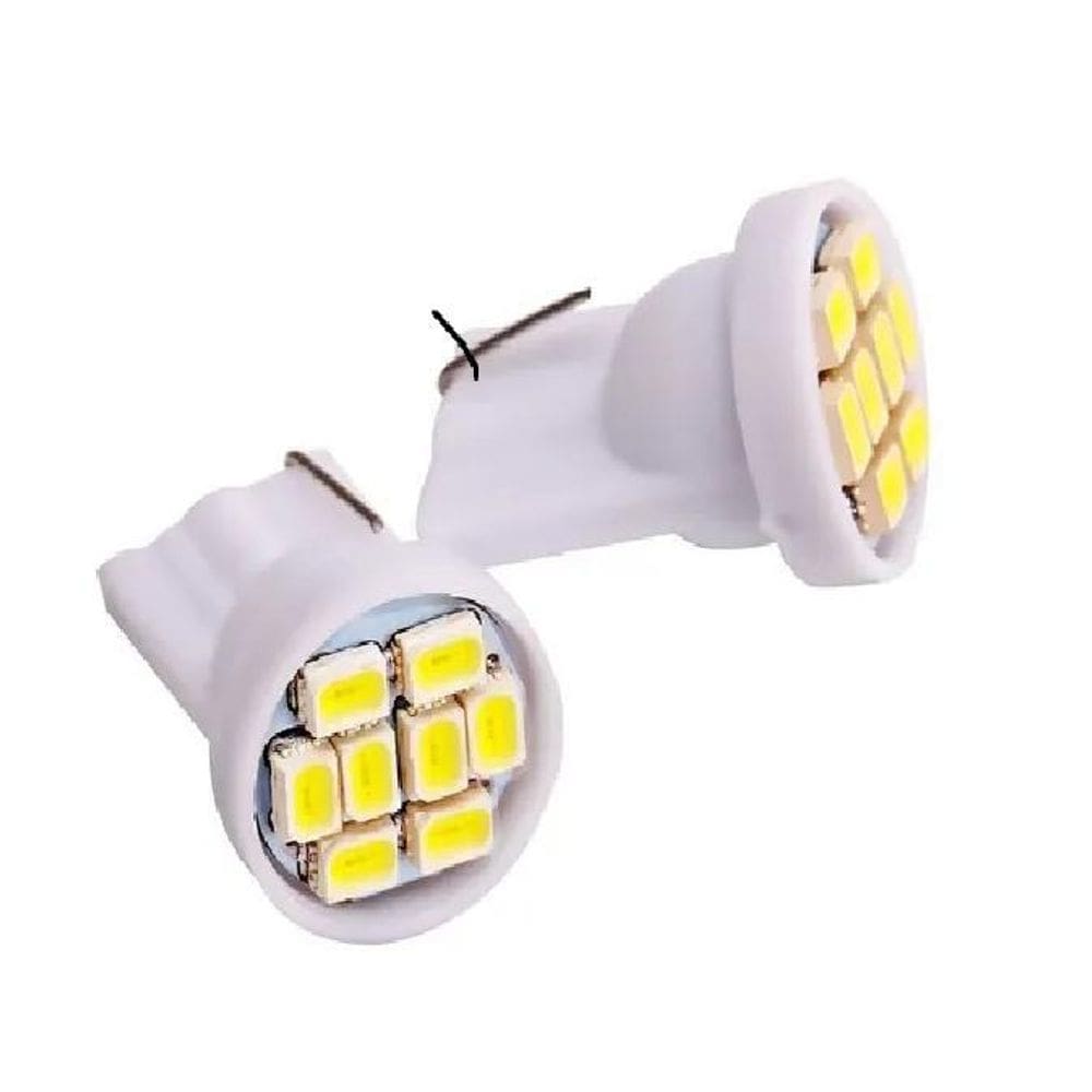 15 Leds Lâmpada T10 8 Leds Smd Pingo Luz W5w 1026 Carro Moto