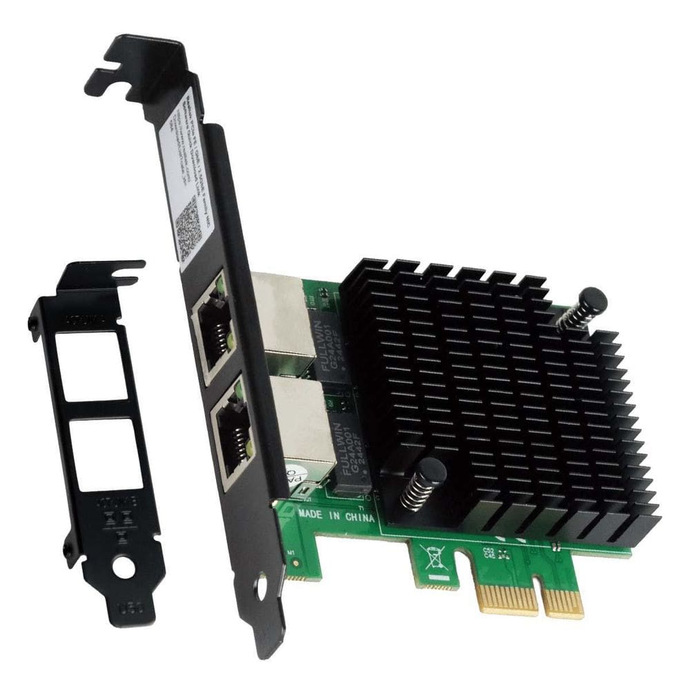 Placa De Rede Gigabit Dual Port Rj45 Pci-E X1 Pcyes Lc1000-2