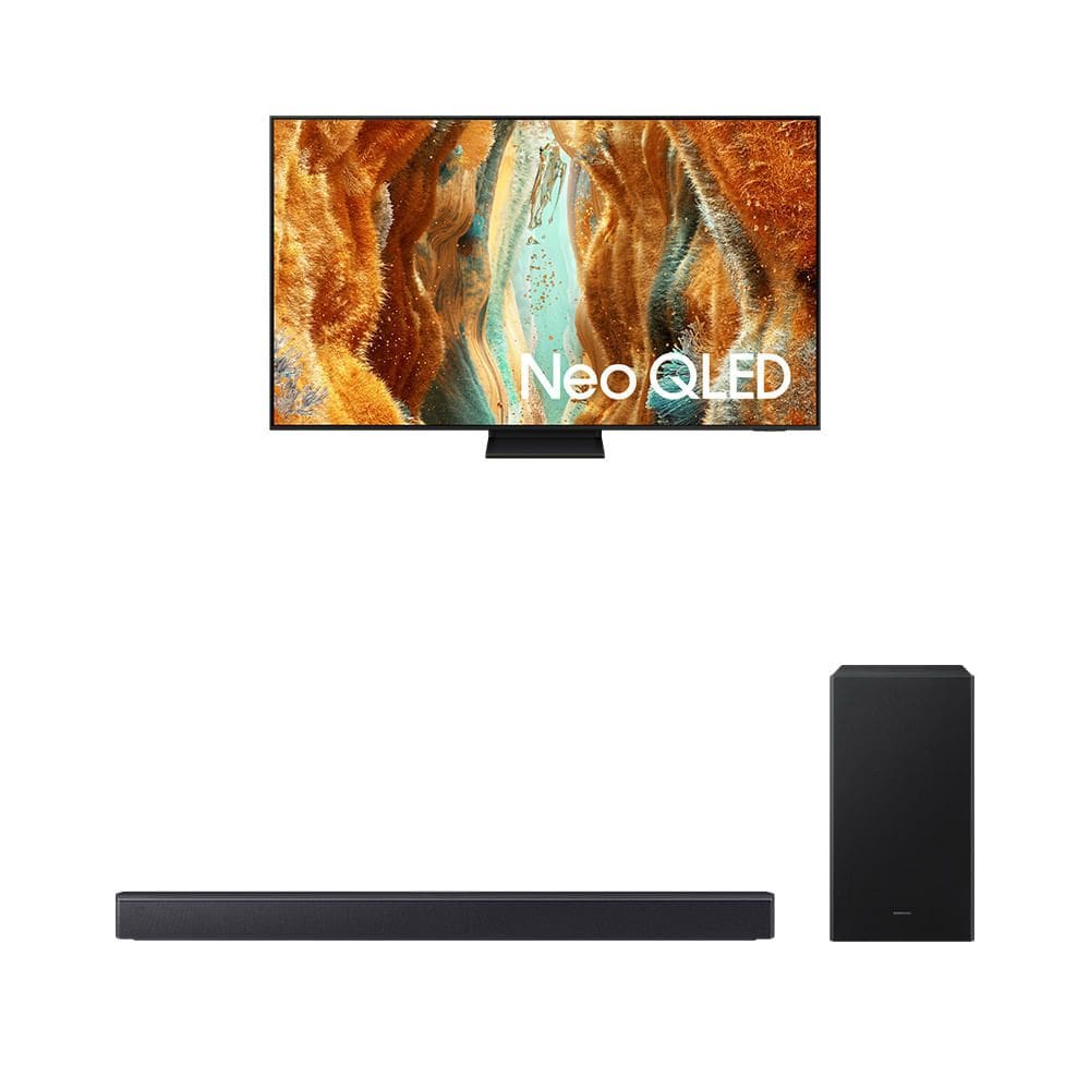 Combo Samsung Vision AI TV 55” NEO QLED Ultra 4K QN70F + Soundbar Samsung HW-B450F