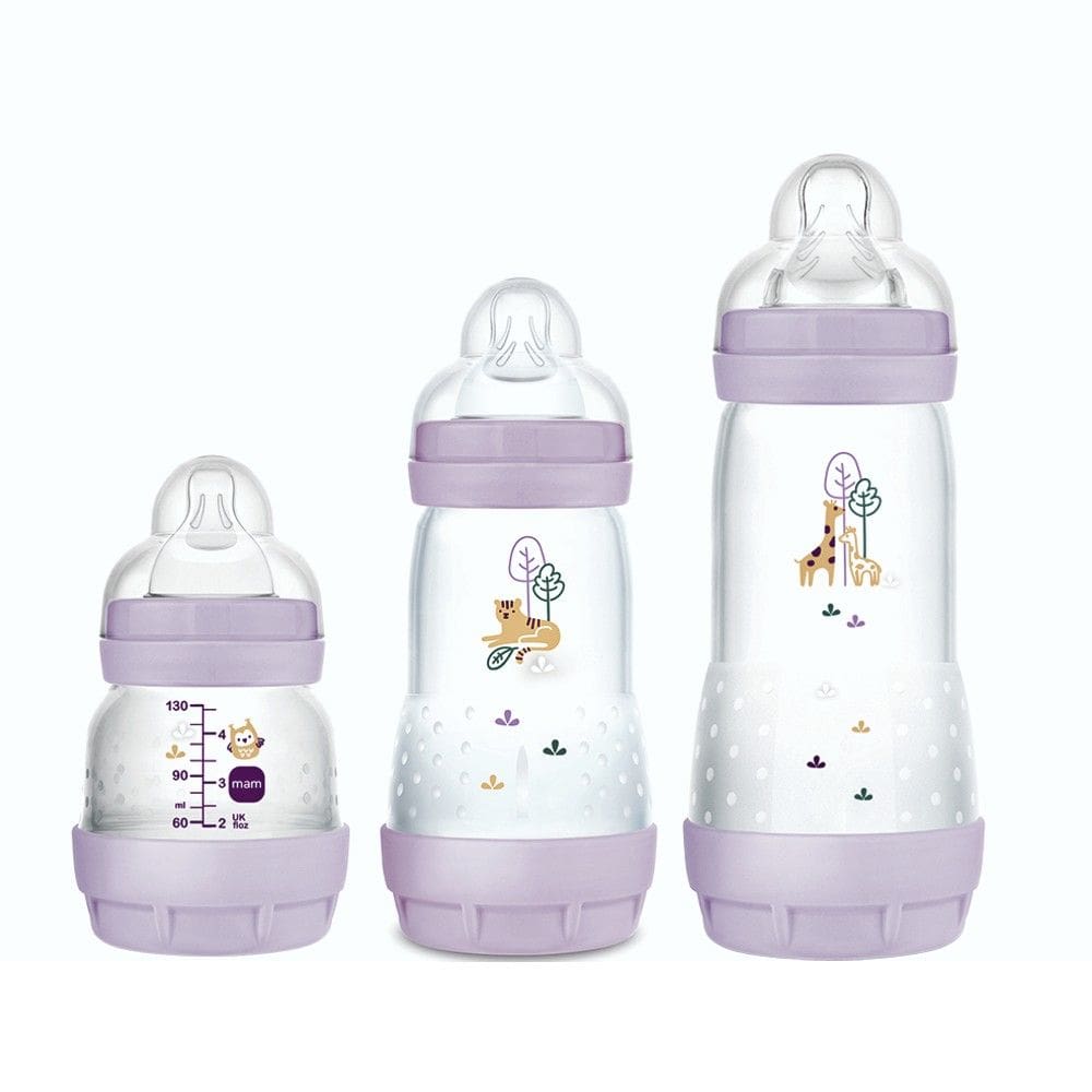 Kit com 3 Mamadeiras Easy Start 130/260/320ml - MAM