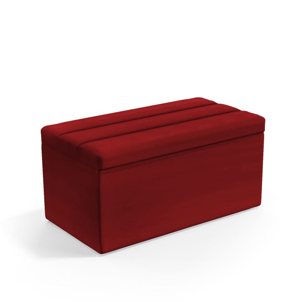 Calçadeira Baú Ursa Para Cama de Solteiro 90cm no Tecido Veludo - Agilidade e Elegância Aradecor