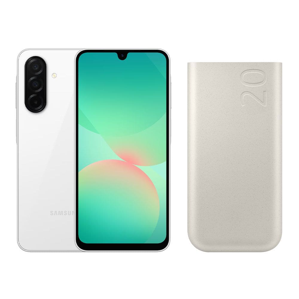 A26 5G (256GB) - Branco + Bateria Portátil 20000 mAh