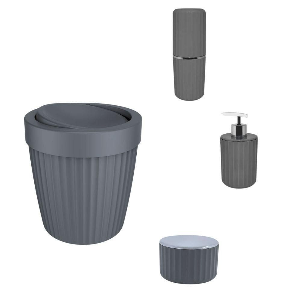 Conjunto Para Banheiro Chumbo Groove - Ou