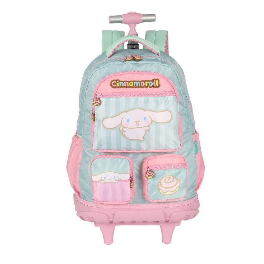 Mochila Com Rodas Amigos Da Hello Kitty Verde - Unico Verde