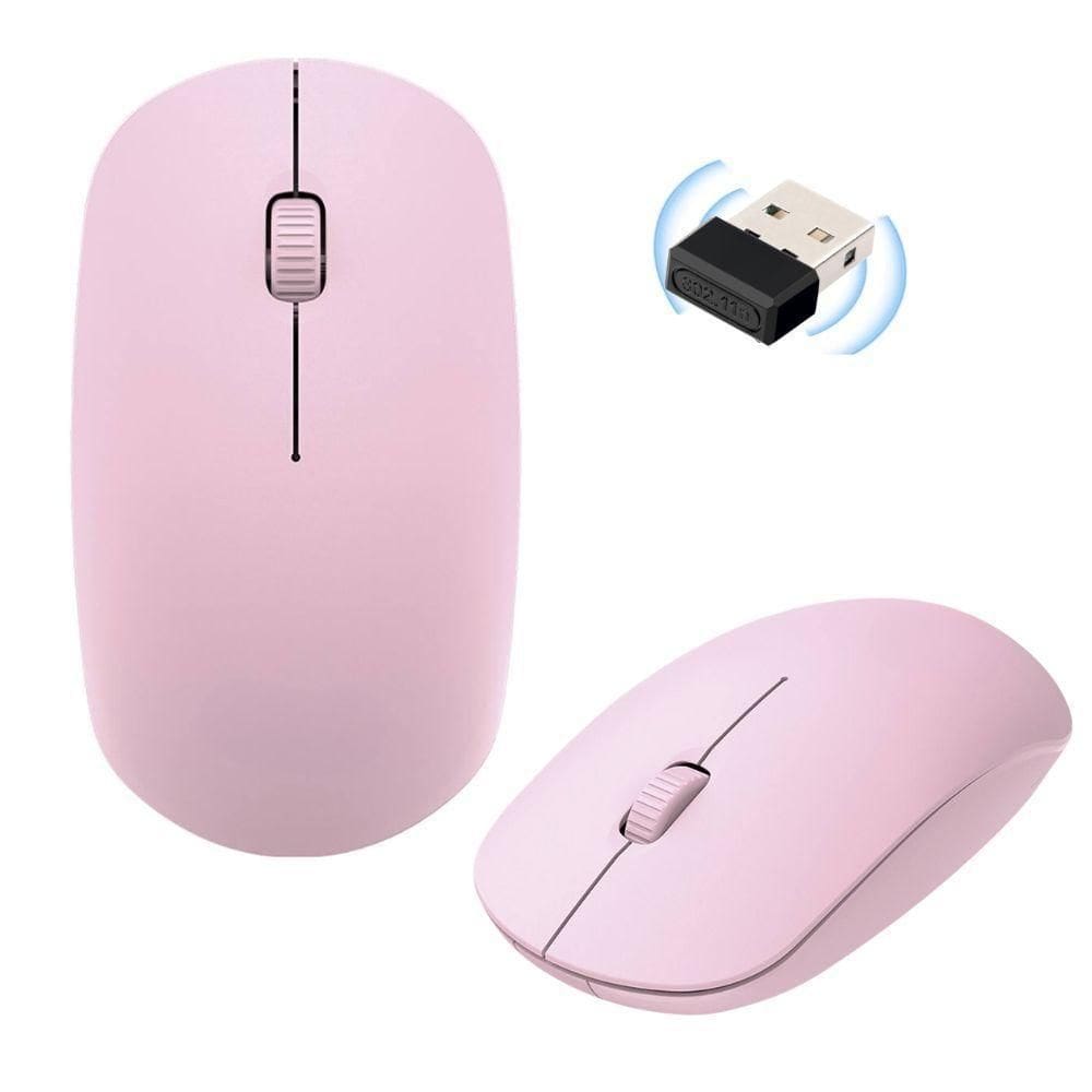 Mouse Sem Fio App-Tech Mw251 Rosa 1200 Dpi 2.4Ghz