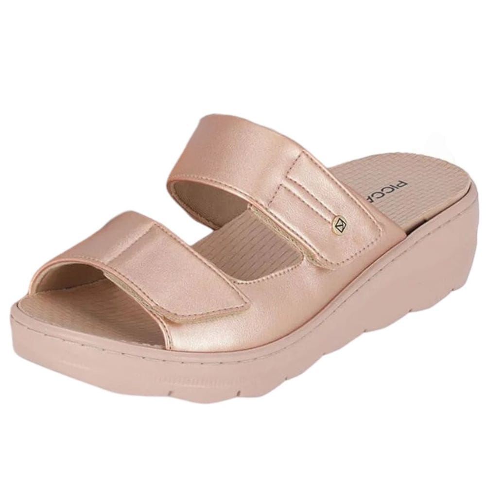 Tamanco Feminino Anabela Baixo Casual Conforto Piccadilly