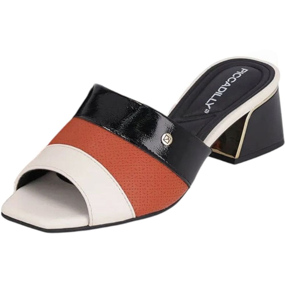 Tamanco Feminino Salto Baixo Elegante Conforto Piccadilly