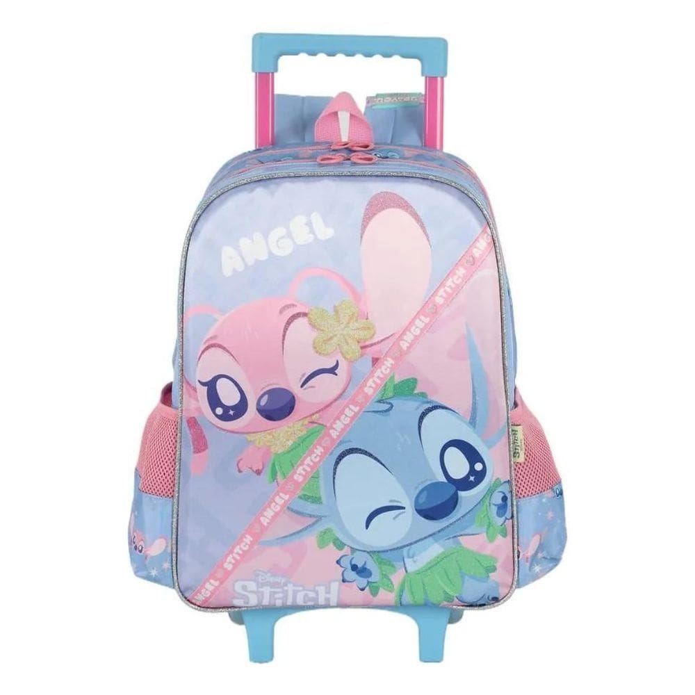 Mochila De Rodinha Oficial Da Disney Lilo Stitch Infantil