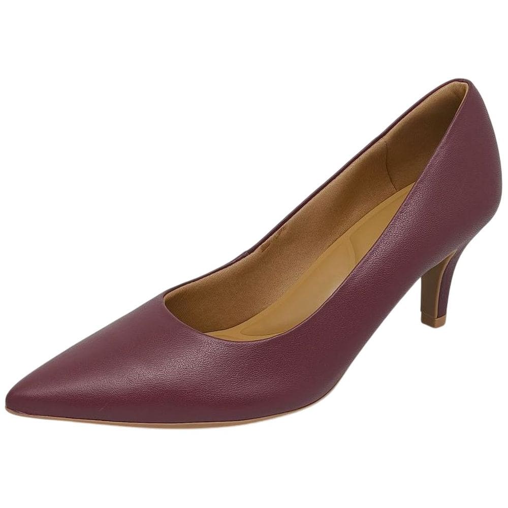 Scarpin Feminino Salto Médio Bico Fino Confortavel Usaflex