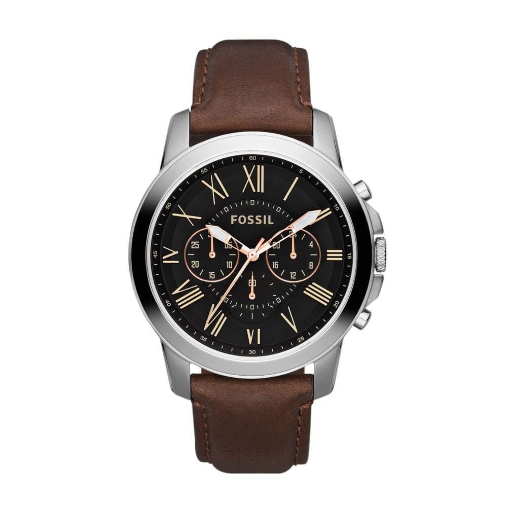 Relógio Fossil Masculino Grant Prata - Fs4813/z Fs4813/z