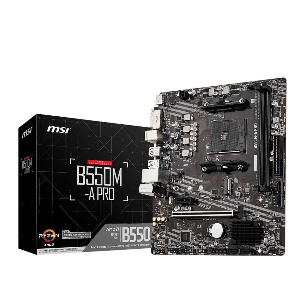 Placa-Mãe AM4 MSI B550M A PRO MSI