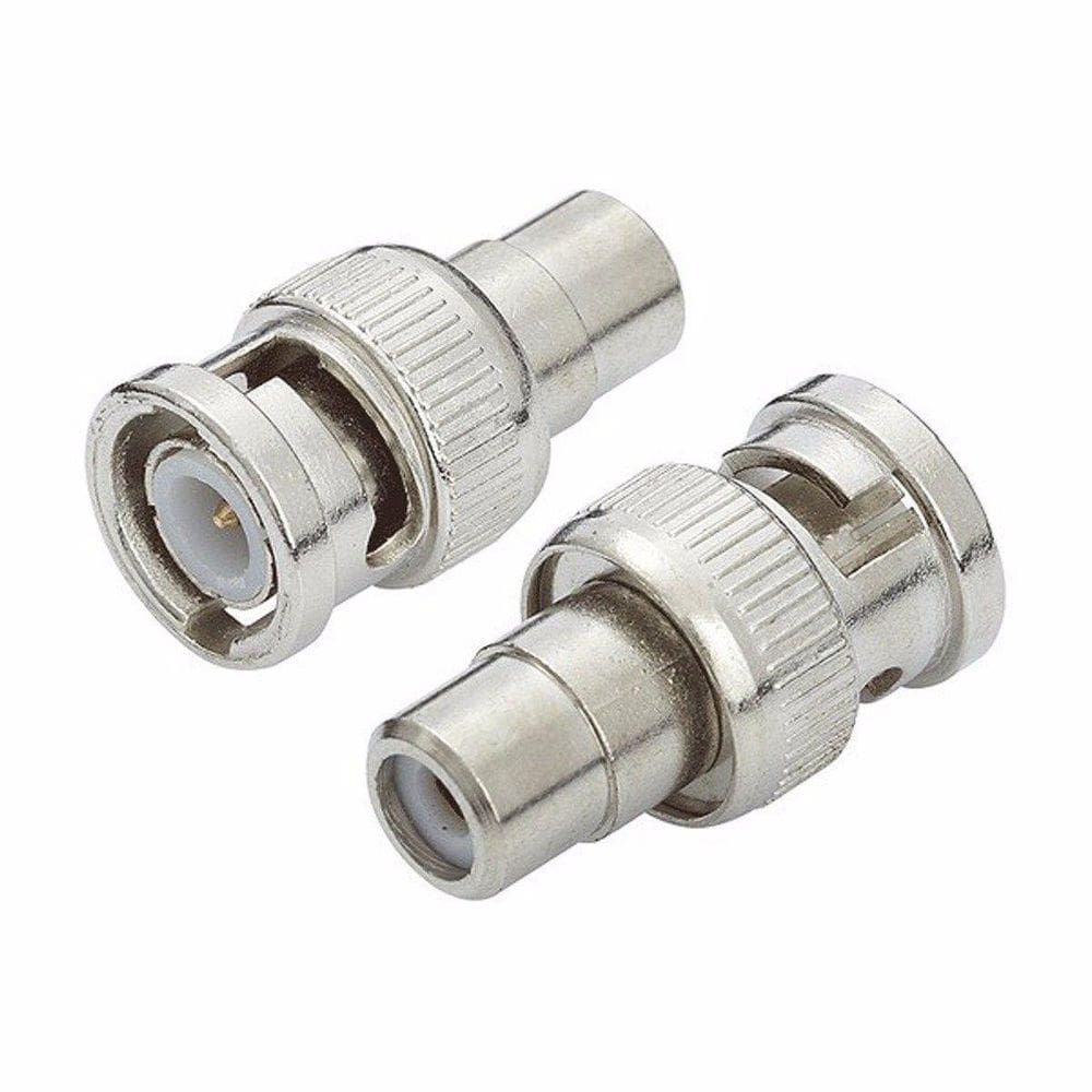 Conector Adaptador Bnc Macho Para Rca Fêmea Cftv Adaptador