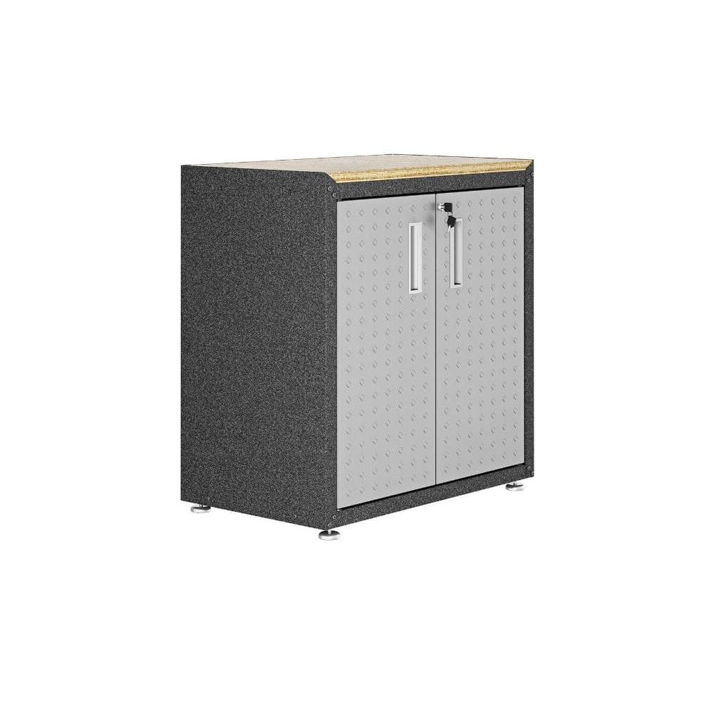 Balcão Multiúso sem tampo Titanium Itatiaia - 2 Portas - Preto c/ Cinza