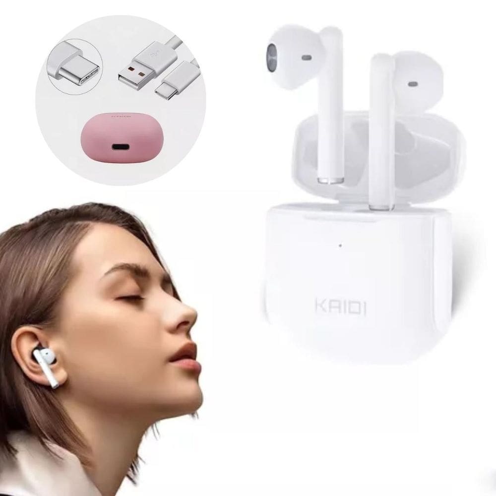 Fone De Ouvido Kaidi Sem Fio Tecnologia Cancelamento Ruído