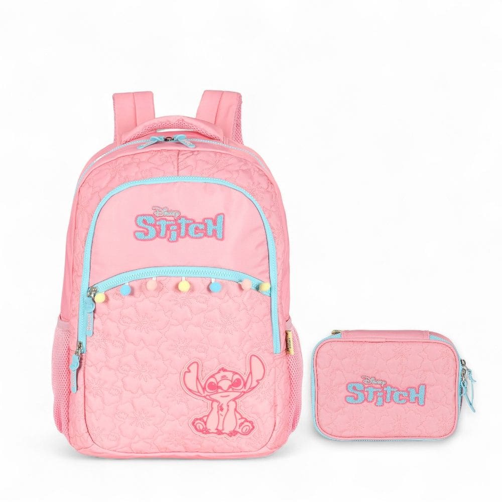 Kit Mochila De Costas + Estojo Box Stitch Bordado