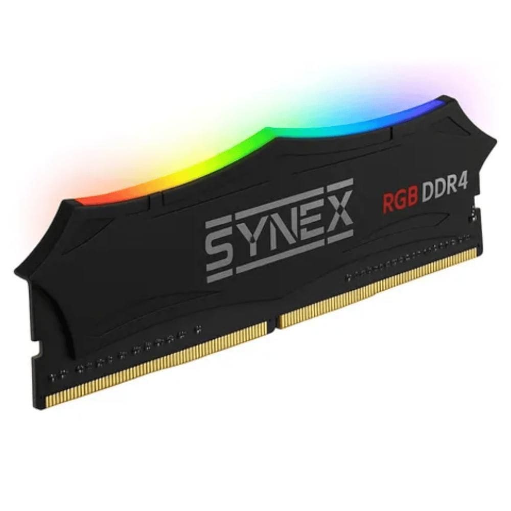 Memória Ram Synex Ddr4 8Gb 3200Mhz 1.2V Dissipador Preto Rgb