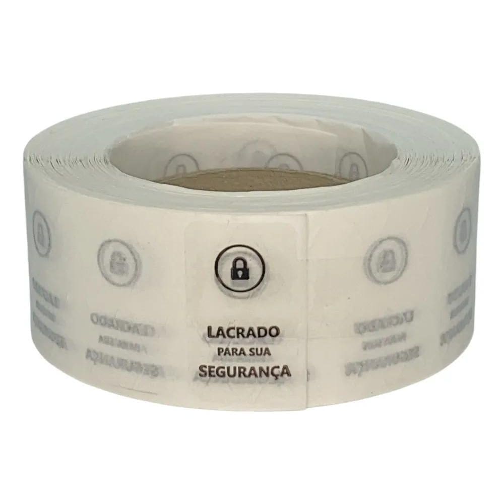 1.000 Lacres De Segurança Bopp Transparente 1,5X2,5Cm - Cad.