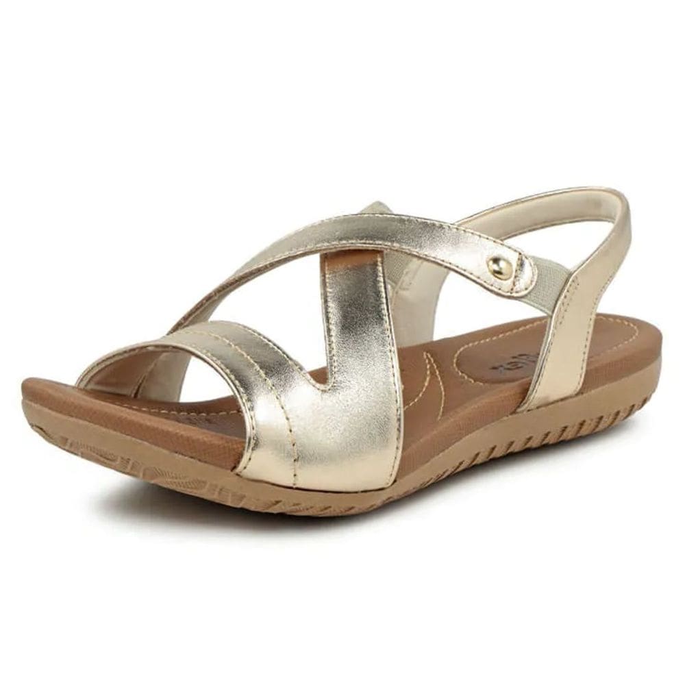 Sandalia Feminina Rasteira Couro Usaflex R1804