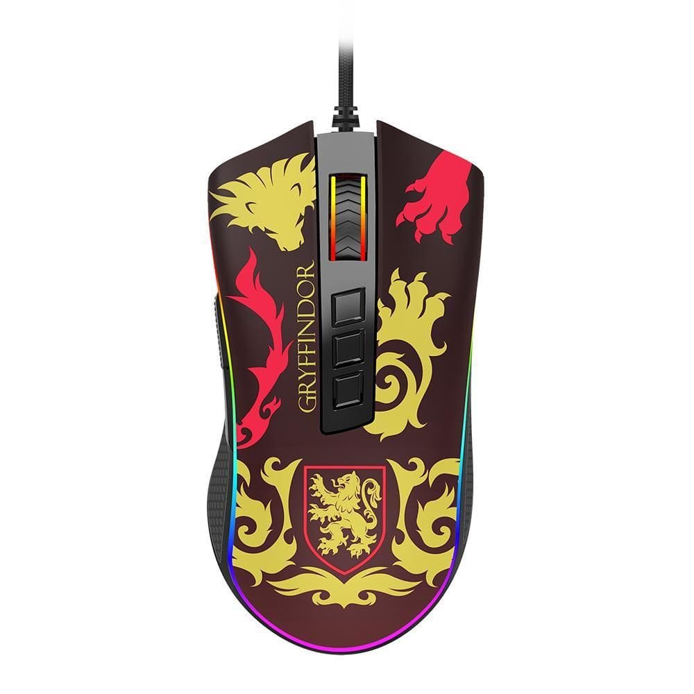 Mouse Redragon Harry Potter Cobra Rgb Gryffindor Preto Red