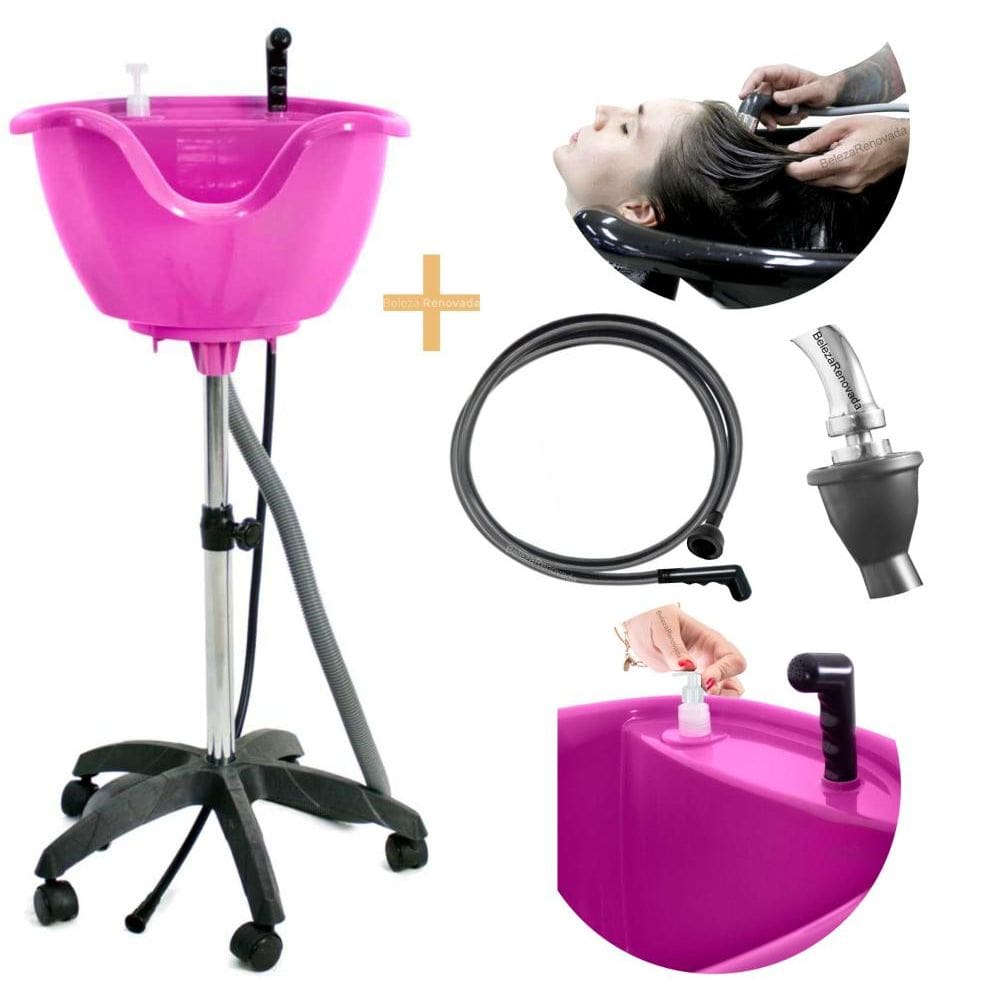 Lavatório Portátil salão  Cabeleireiro + Ducha com Rodinhas
