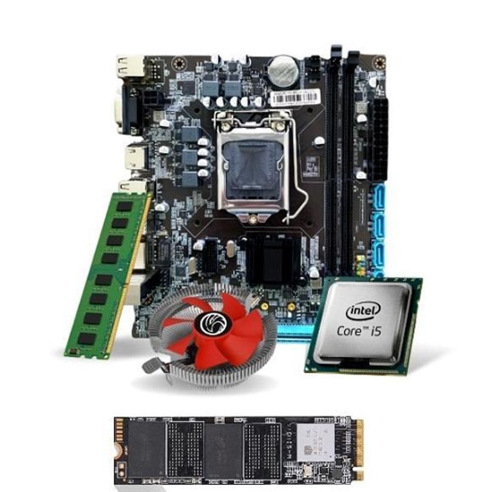 Kit Pl Mãe H110 + I5 6500 + 32Gb Ddr4 + Cooler + M.2 512Gb