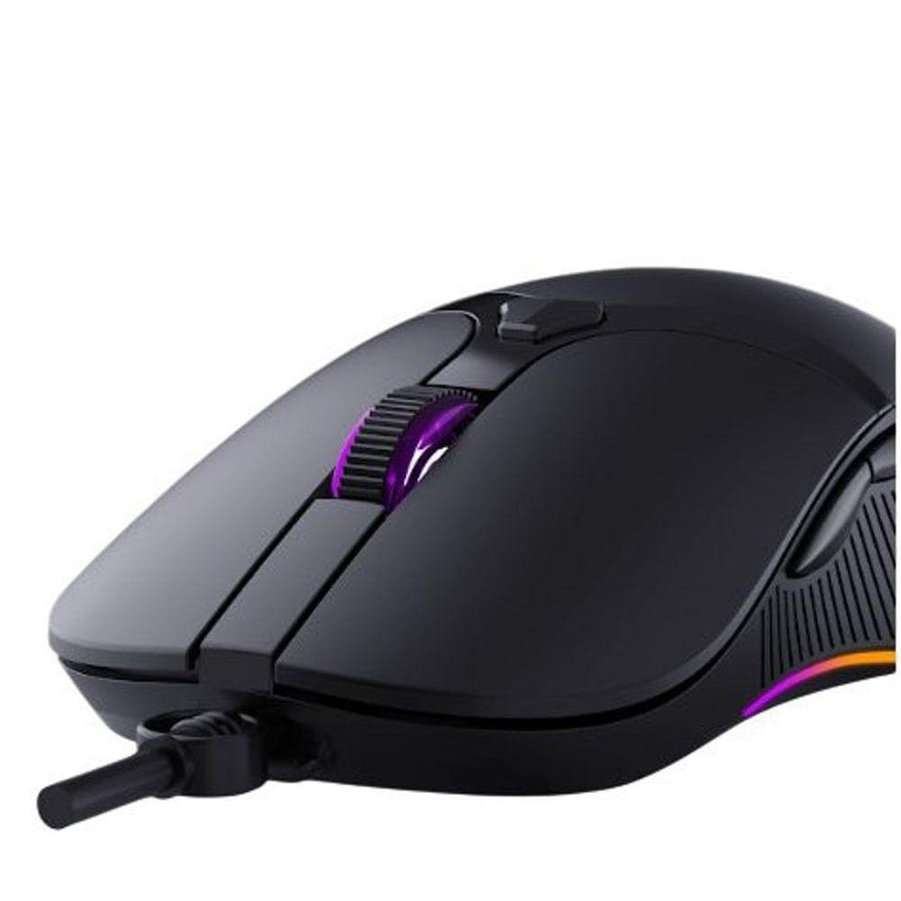 Mouse Óptico Para Computador Com Fio - Preta