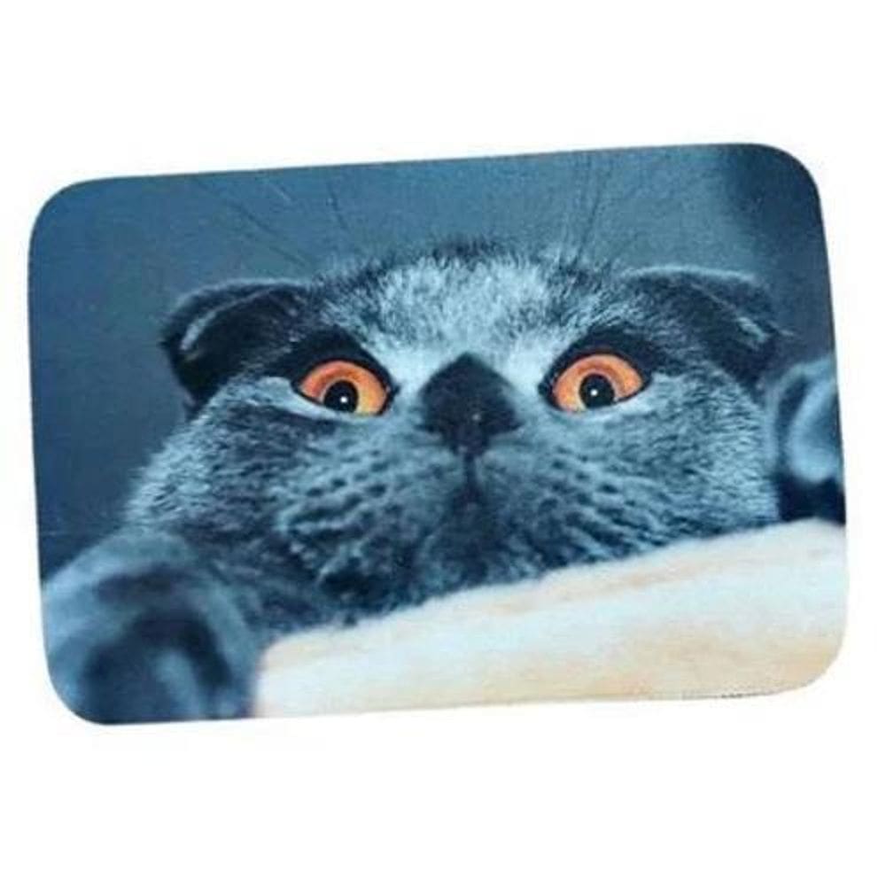 Mousepad Gato Mesa Antiderrapante Em Tecido