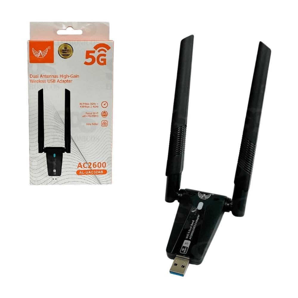 Antena Wireless Usb Ac2600 Altomex 2.4Ghz/5Ghz 2600Mbps