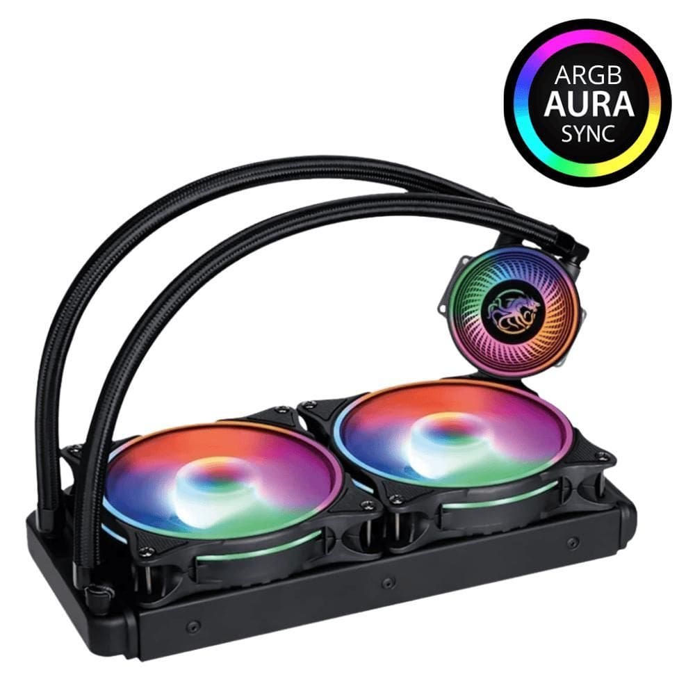 Water Cooler Draxen Albard 240Mm Argb Amd/Intel Draxen Preto